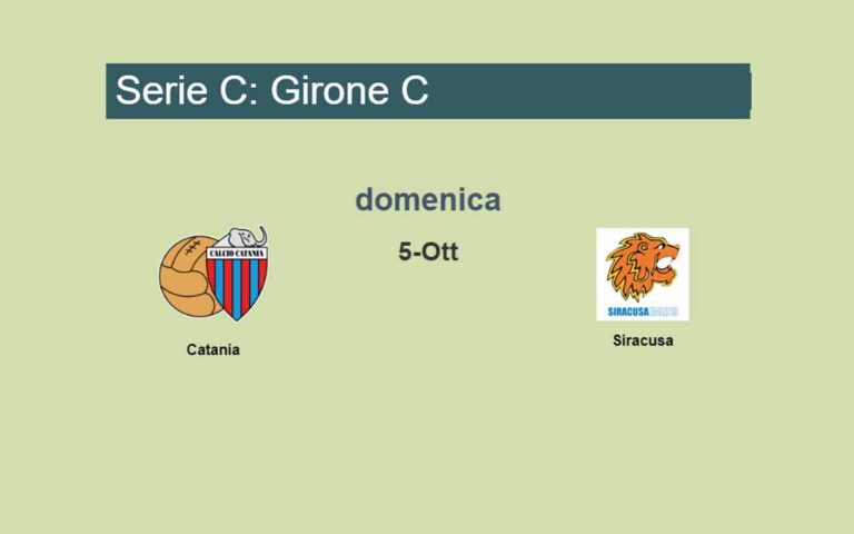 Serie C – Dove vedere Catania-Siracusa: diretta TV e streaming. Le ultimissime